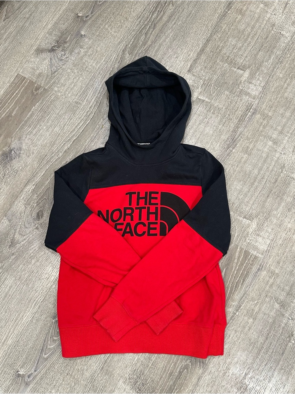 The North Face Women's Black & Red Crewneck Hoodie